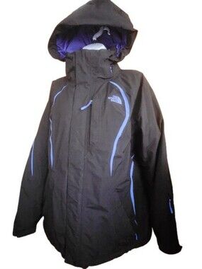 The North Face 3 In 1 Kira Triclimate Black/Blue Ski Jacket Size L